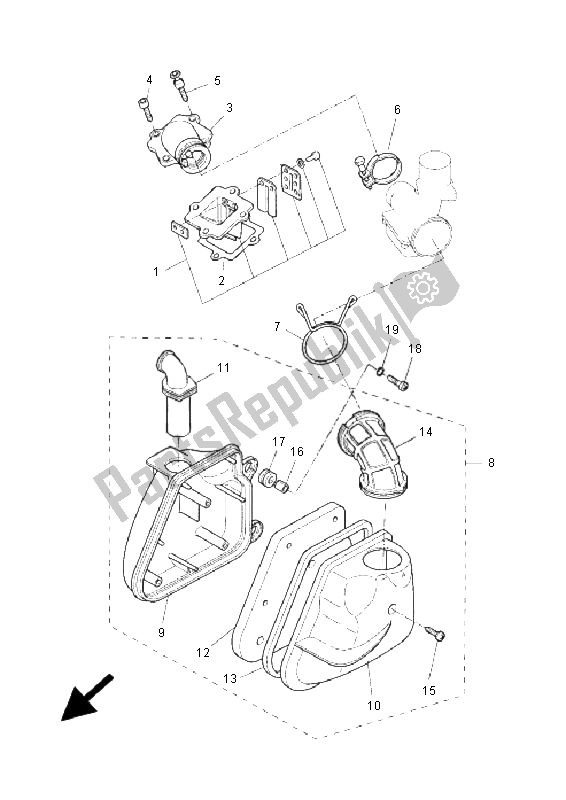 Todas las partes para Consumo de Yamaha YQ 50L Aerox Race Replica 2006