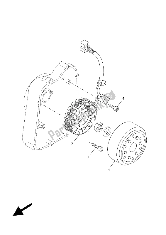 Tutte le parti per il Generatore del Yamaha YP 250R 2015