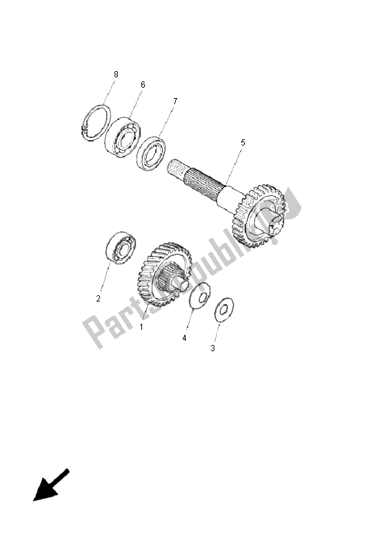 Toutes les pièces pour le Transmission du Yamaha CW 50L BWS 2006