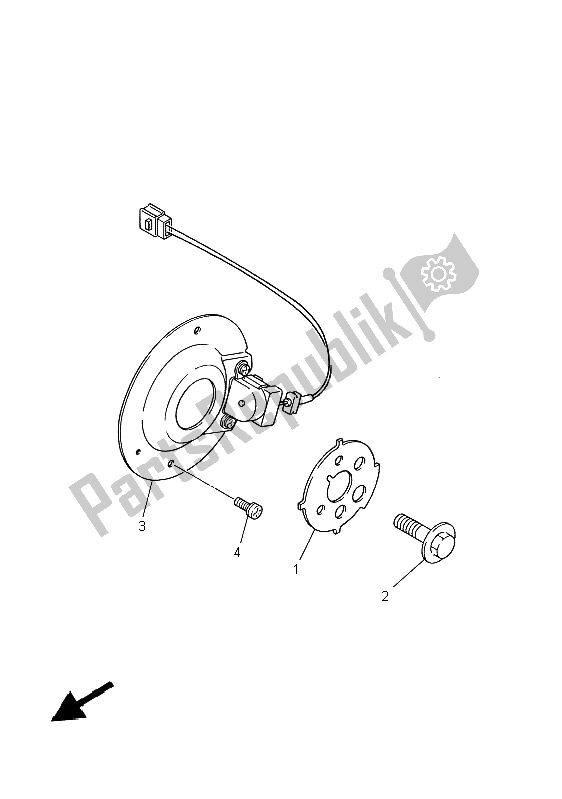 Todas as partes de Pegar Bobina E Regulador do Yamaha XJ 600S Diversion 1997