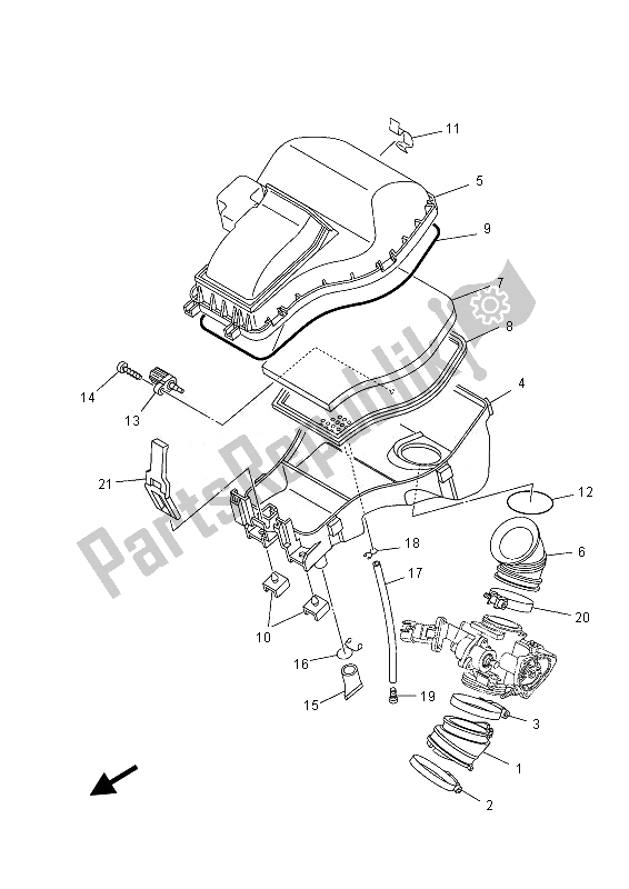 Tutte le parti per il Presa del Yamaha YFM 700 GPD Grizzly 4X4 2013