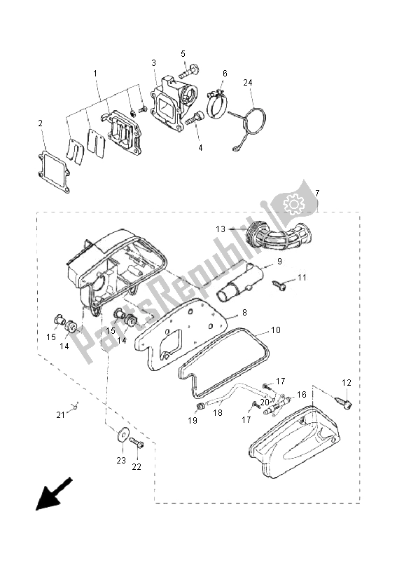 Todas las partes para Consumo de Yamaha EW 50N Slider 2007