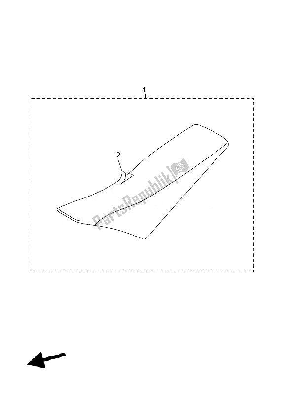 Wszystkie części do Siedzenie Yamaha YZ 450F 2007