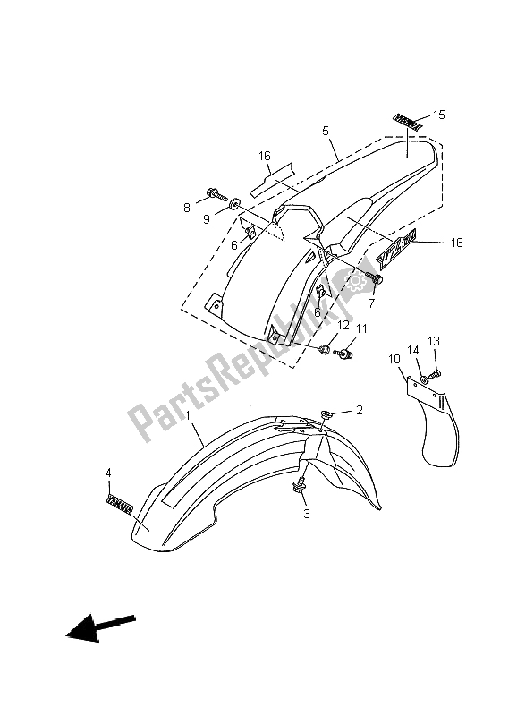 Wszystkie części do B? Otnik Yamaha YZ 125 2002