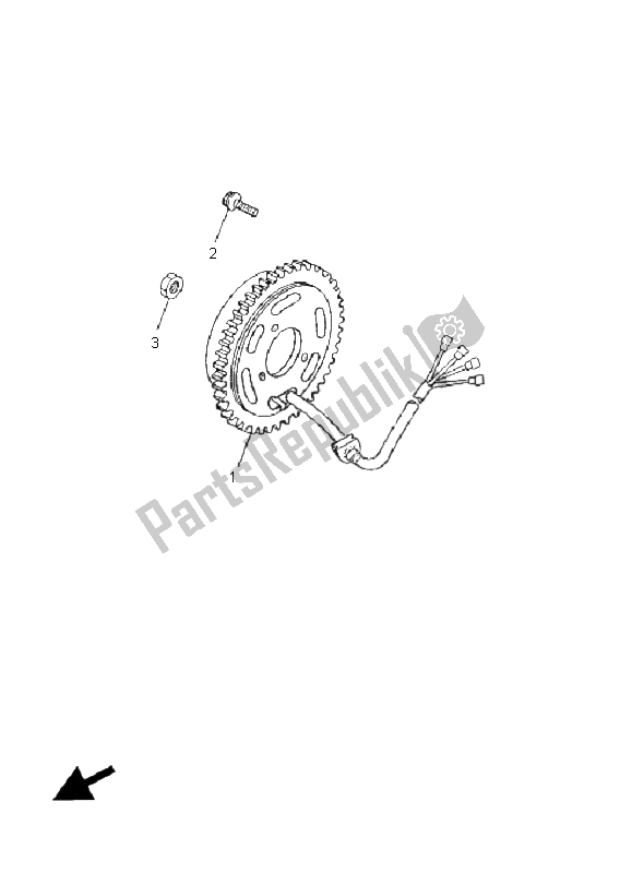 All parts for the Generator of the Yamaha TZR 50 2008