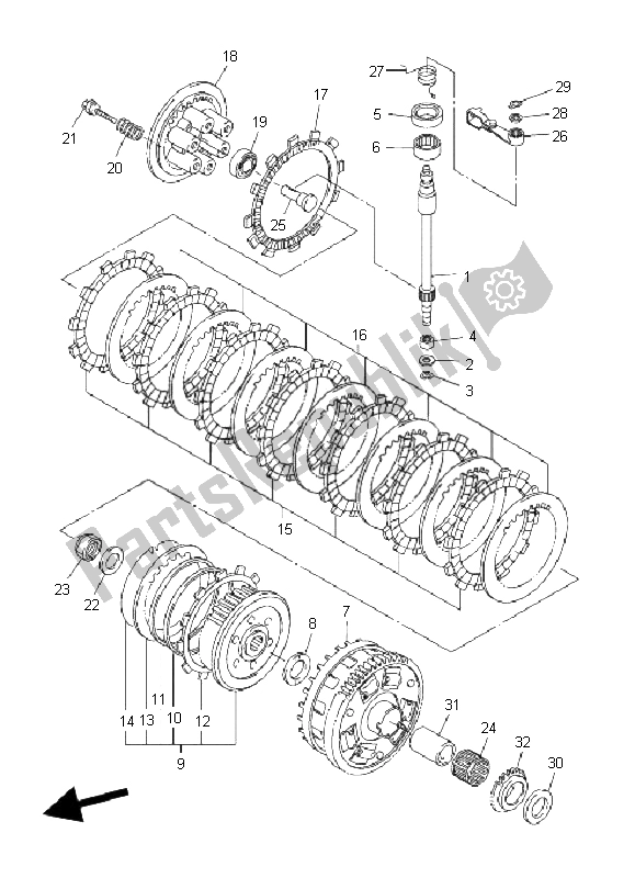 Wszystkie części do Sprz? G? O Yamaha FZ1 SA Fazer 1000 2008