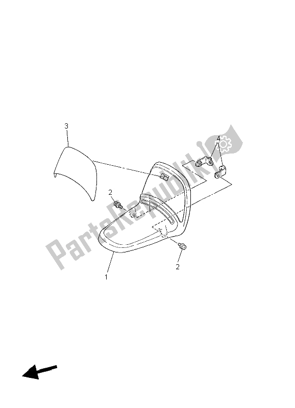 Todas las partes para Guardabarros Delantero de Yamaha PW 50 2006