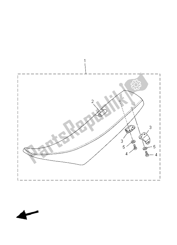 Todas as partes de Assento do Yamaha YZ 250 2006