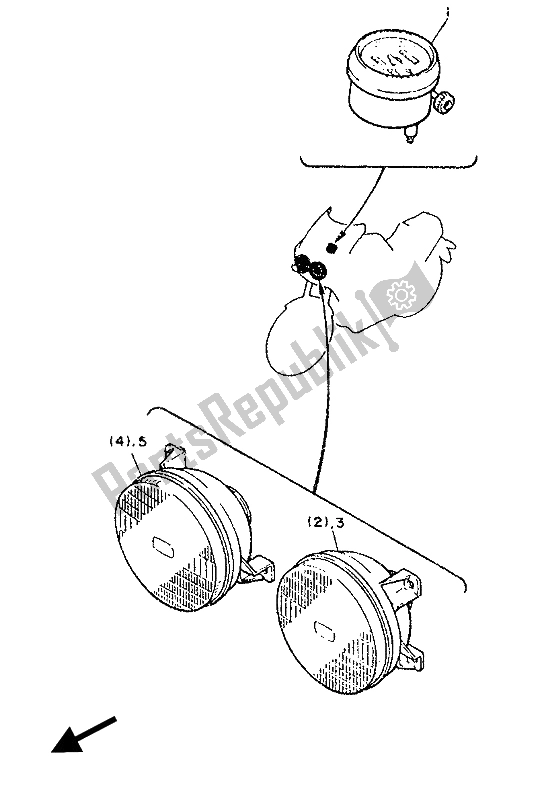 Todas las partes para Alternativo (eléctrico 2) (para El Reino Unido) de Yamaha FZ 600 1986