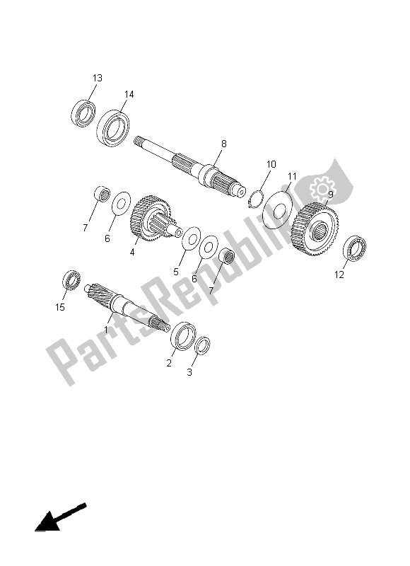 Todas as partes de Transmissão do Yamaha YP 125R 2014