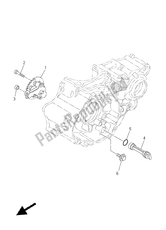 Tutte le parti per il Pompa Dell'olio del Yamaha YZ 250F 2015