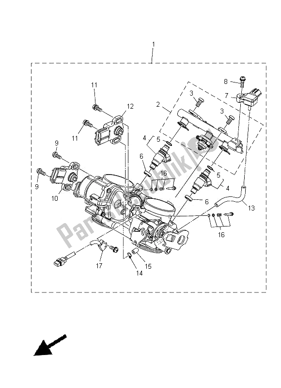 Todas las partes para Ingesta 2 de Yamaha XT 1200Z 2014