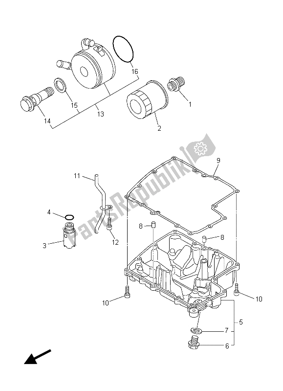 Toutes les pièces pour le Nettoyant Huile du Yamaha FZ8 NA 800 2015