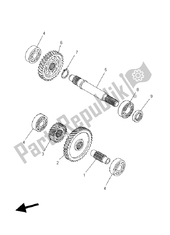 All parts for the Transmission of the Yamaha XP 500A T MAX 2010