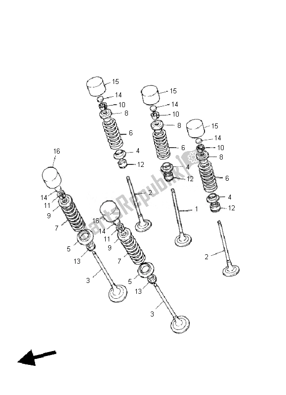 All parts for the Valve of the Yamaha FZ1 S Fazer 1000 2010