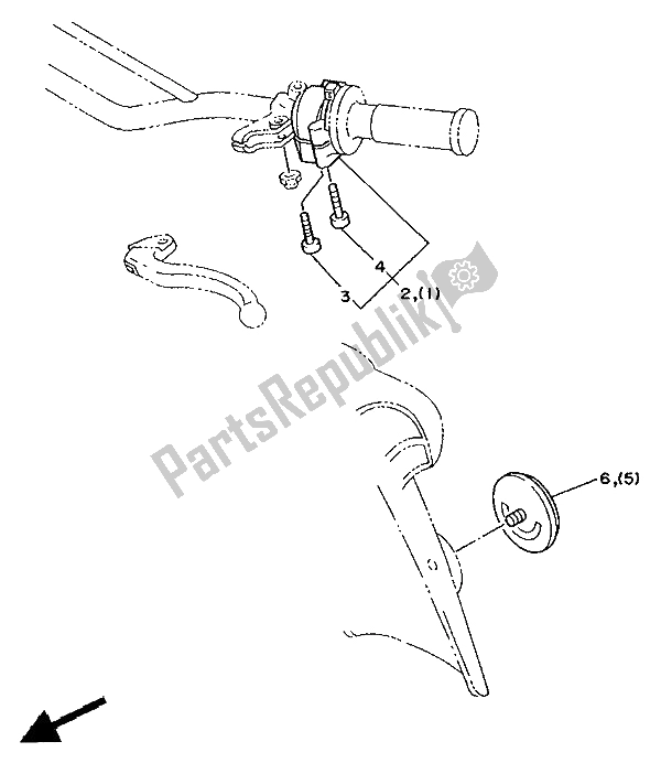 Tutte le parti per il Alternato (elettrico) (per Dk) del Yamaha XT 350 1991