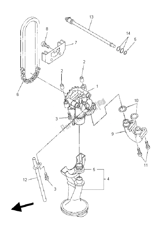 Toutes les pièces pour le La Pompe à Huile du Yamaha FZ6 NA 600 2007