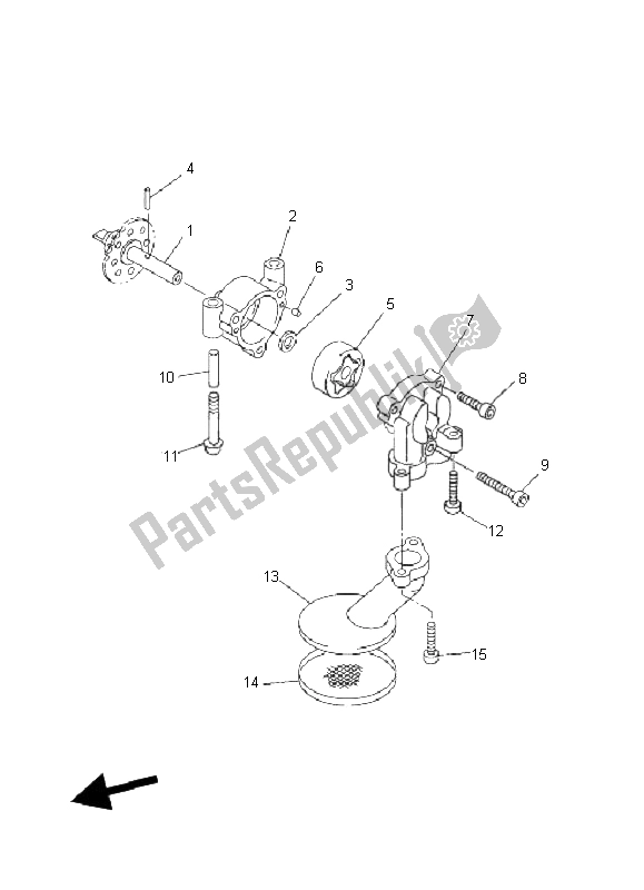 Tutte le parti per il Pompa Dell'olio del Yamaha FJR 1300A 2006