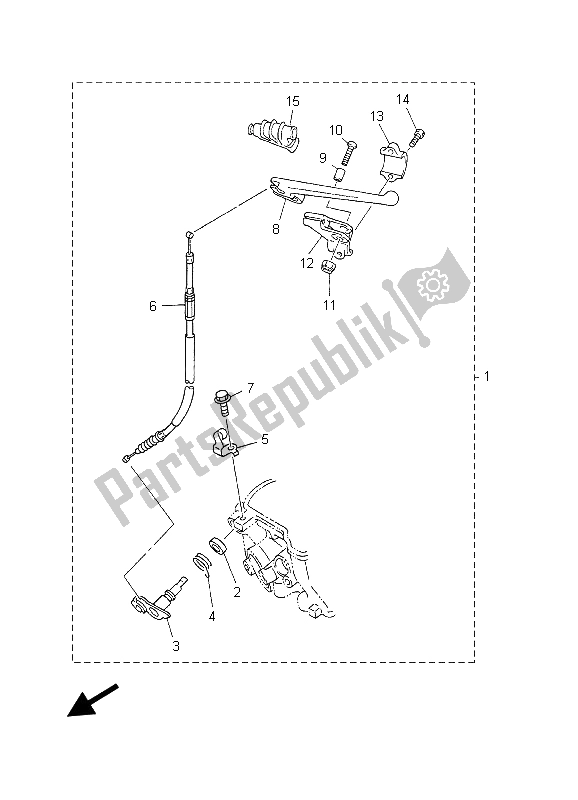 All parts for the Alternate of the Yamaha YZ 450F 2003