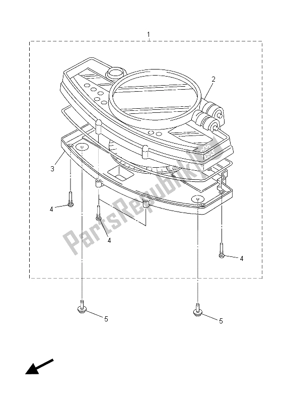 All parts for the Meter of the Yamaha YZF R6 600 2015