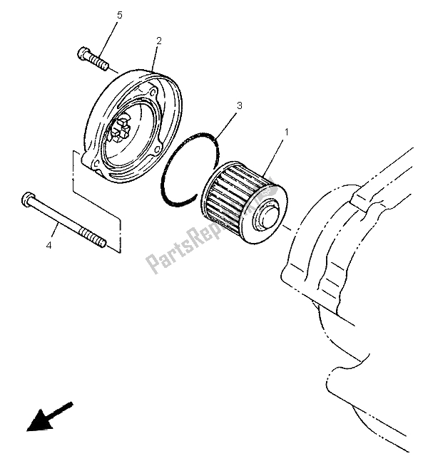 Toutes les pièces pour le Nettoyant Huile du Yamaha XV 125 1997