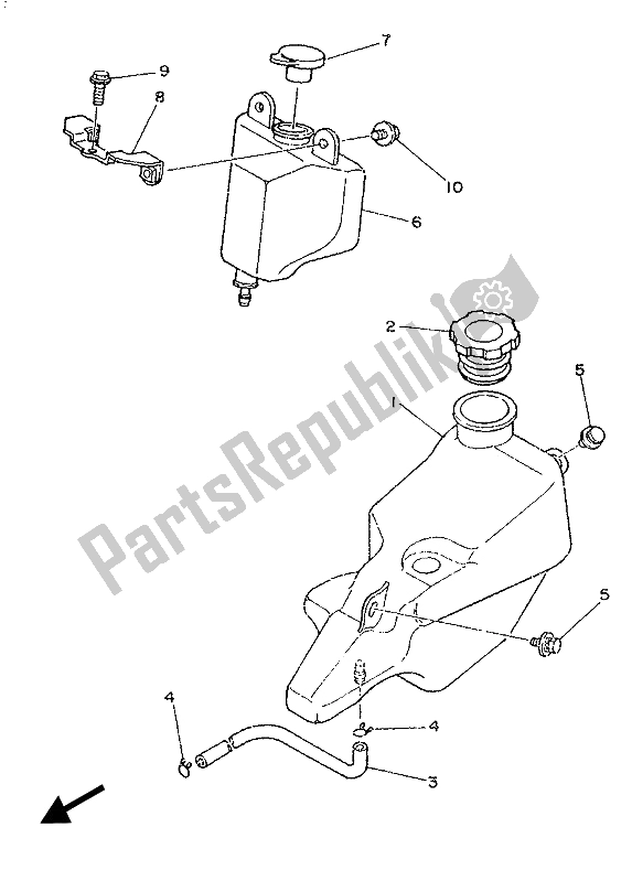 Tutte le parti per il Serbatoio Dell'olio del Yamaha TZR 250 1989