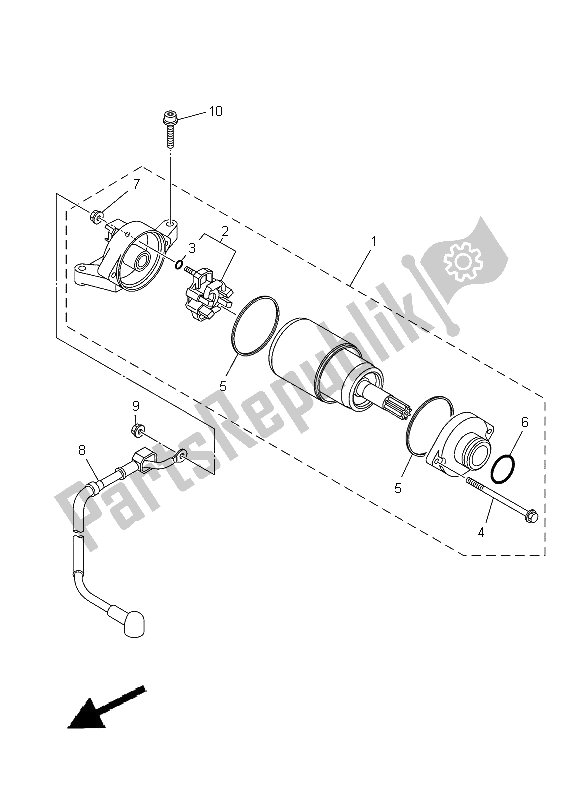 Todas las partes para Motor De Arranque de Yamaha XT 1200Z Tenere 2012