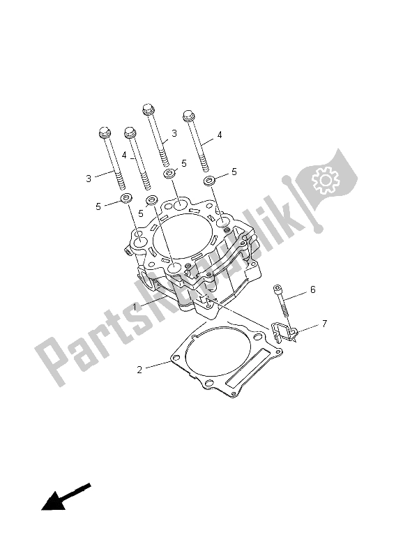 Tutte le parti per il Cilindro del Yamaha MT 03 660 2008