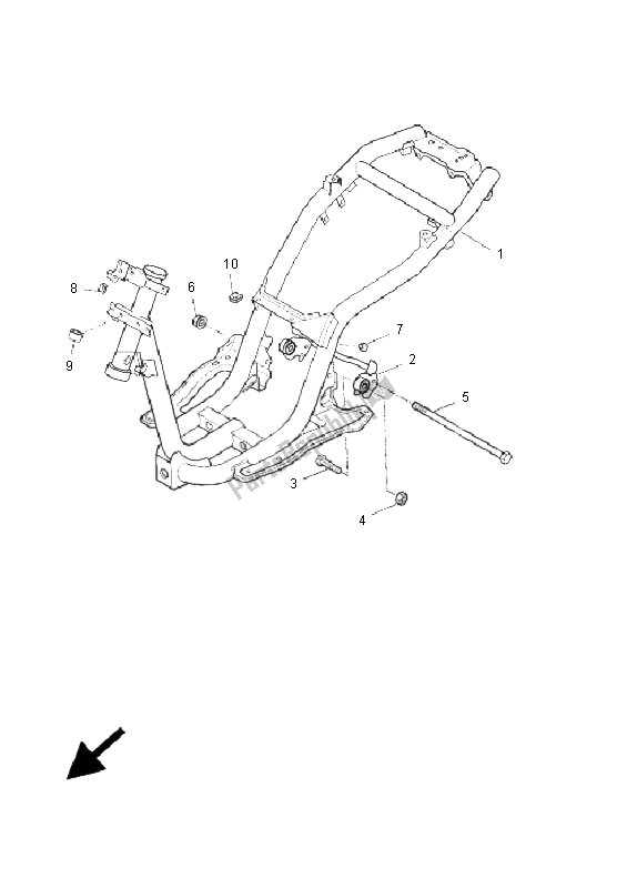 Toutes les pièces pour le Cadre du Yamaha EW 50 Slider 2005