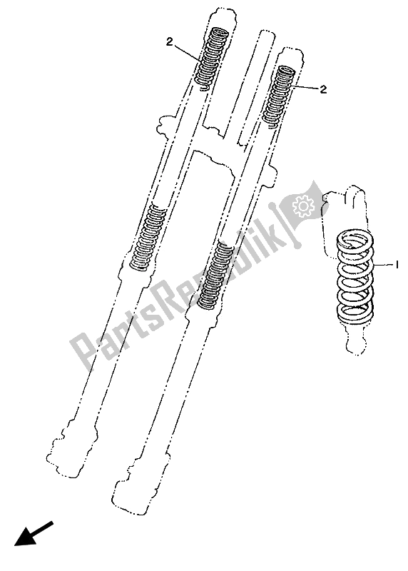 Toutes les pièces pour le Alternatif (châssis 1) du Yamaha YZ 250 1989