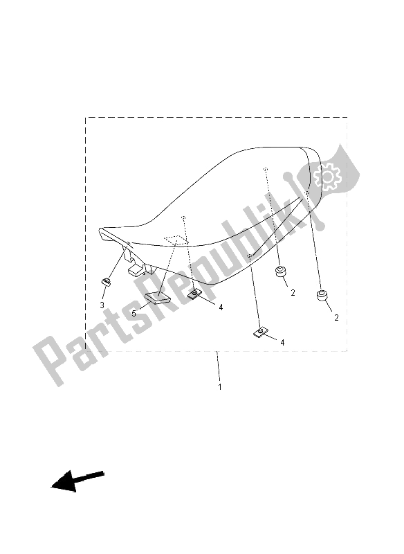 Tutte le parti per il Posto A Sedere del Yamaha YFM 700R SE 2012