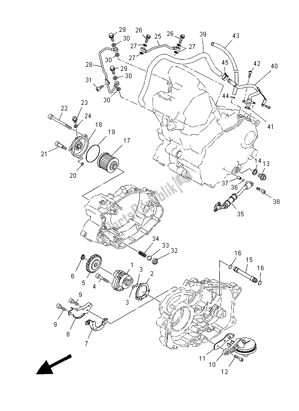 Tutte le parti per il Pompa Dell'olio del Yamaha MT 03 660 2008