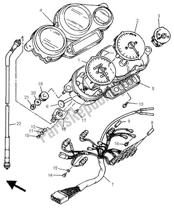 Tutte le parti per il Metro del Yamaha YZF 750 SP 1995