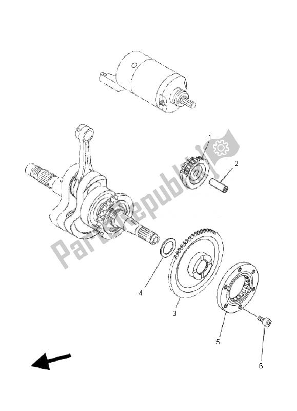 Toutes les pièces pour le Embrayage De Démarrage du Yamaha YFM 350X Wolverine 2X4 2007