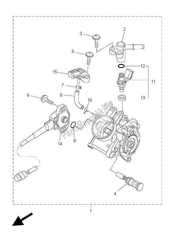 Tutte le parti per il Immissione 2 del Yamaha YZ 250F 2014