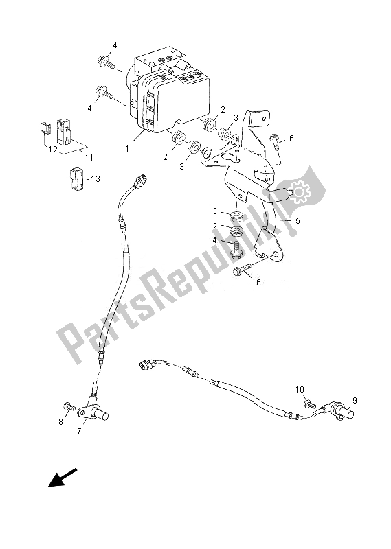 Tutte le parti per il Elettrico 3 del Yamaha YP 125 RA 2013