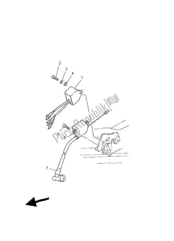 Tutte le parti per il Elettrico 1 del Yamaha PW 80 2004