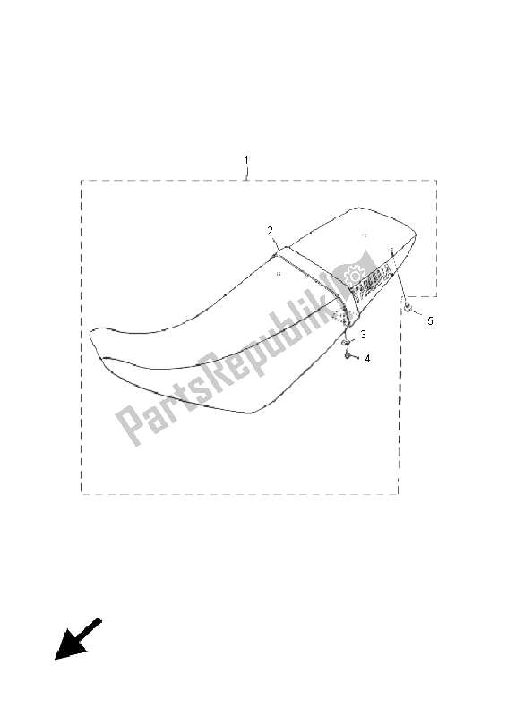 Wszystkie części do Siedzenie Yamaha DT 125X 2005