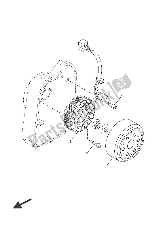 Tutte le parti per il Generatore del Yamaha YP 250R 2016