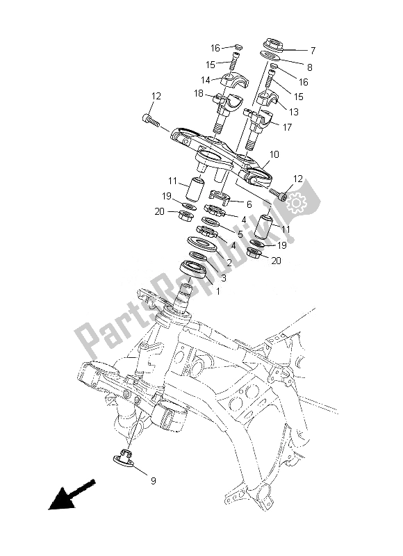 Wszystkie części do Sterowniczy Yamaha XT 1200 ZE 2014