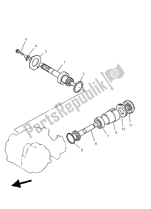 Todas las partes para Transmisión de Yamaha PW 50 2004