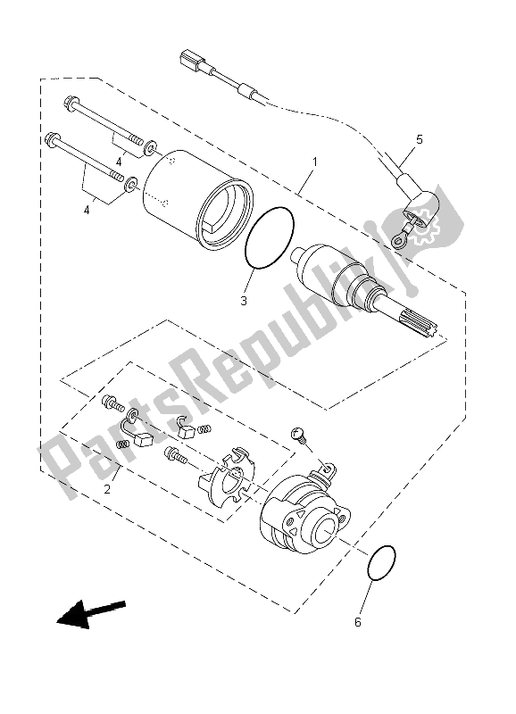 Todas las partes para Motor De Arranque de Yamaha WR 125X 2009