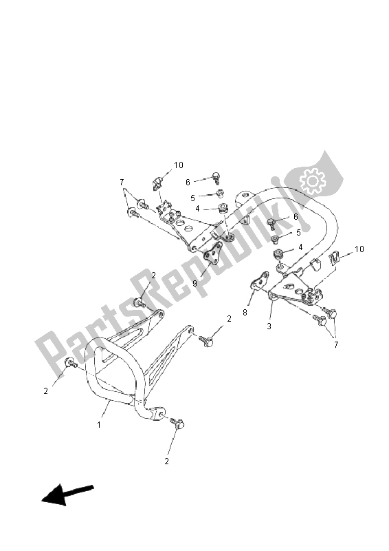 Toutes les pièces pour le Garde du Yamaha YZF 450R SE 2011