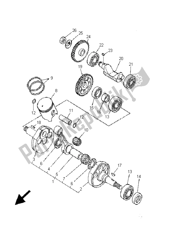 Wszystkie części do Wa? Korbowy I T? Ok Yamaha TDR 125 2001