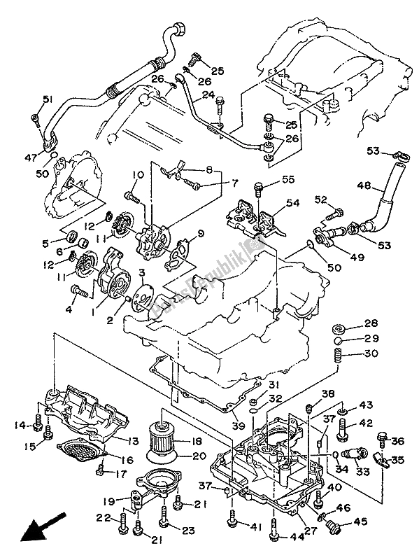 Tutte le parti per il Pompa Dell'olio del Yamaha XTZ 750 Supertenere 1992