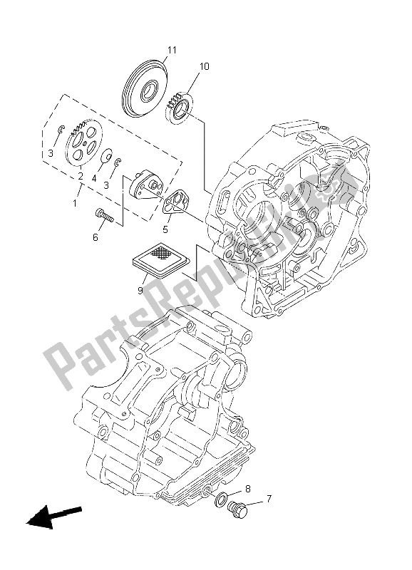 Todas as partes de Bomba De óleo do Yamaha TT R 125 SW 2000