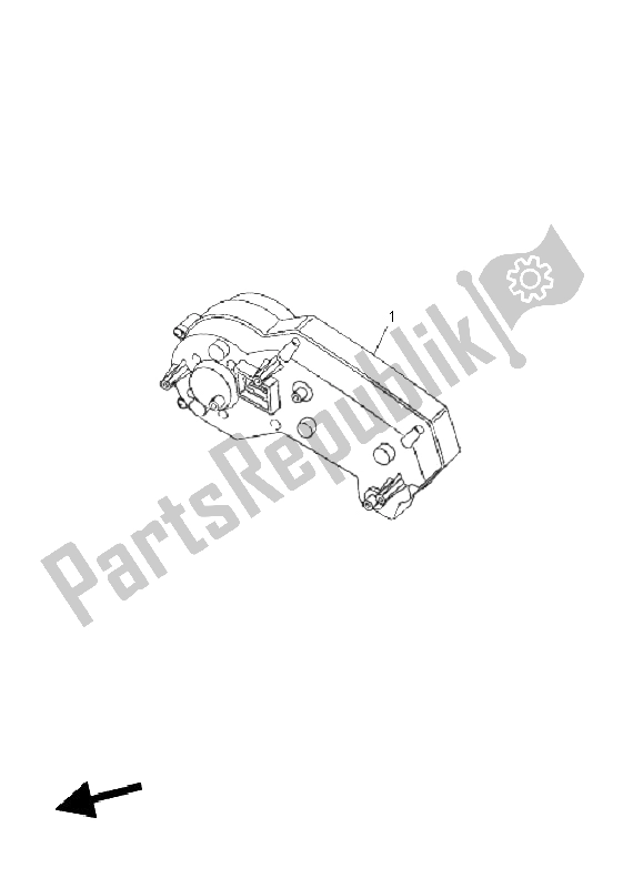 All parts for the Meter of the Yamaha FZ8 S Fazer 800 2011