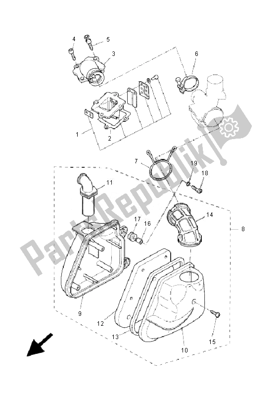 Todas las partes para Consumo de Yamaha YQ 50L Aerox Race Replica 2007