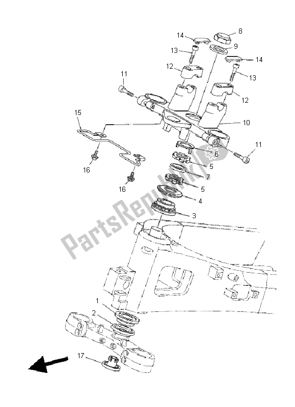 Toutes les pièces pour le Pilotage du Yamaha TDM 900A 2010