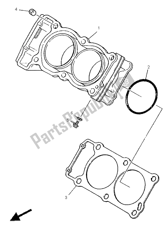 Toutes les pièces pour le Cylindre du Yamaha XTZ 750 Super Tenere 1995